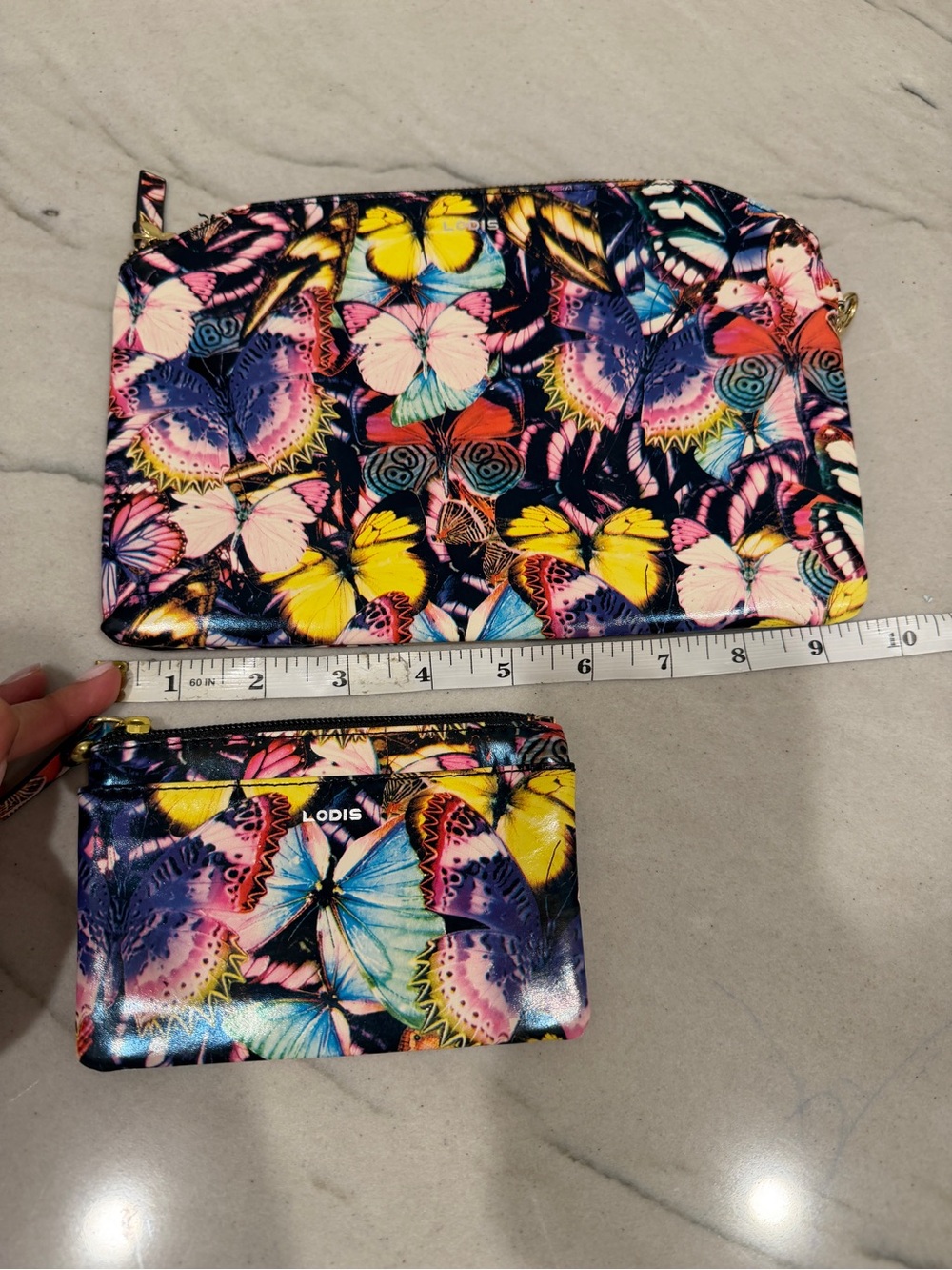 LODIS Multicolor Butterfly Wristlet Pouch and Coin Purse NWOT - Picture 11 of 11